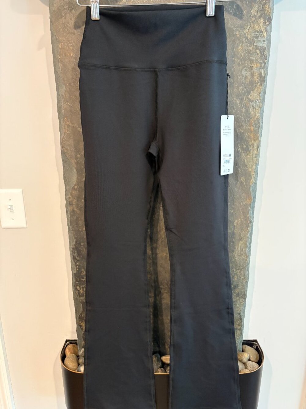 NWT Airbrush High-Waist Black Full Bootcut Legging Yoga Pants, Small - Picture 5 of 10